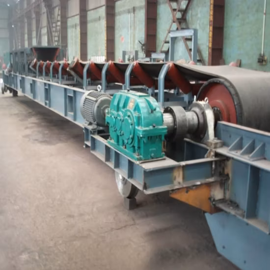 Transportador reversible de lanzadera de rodillos de correa