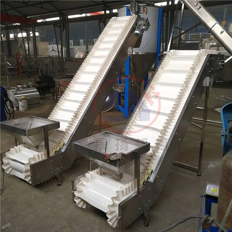 Large Capacity Varible Speed Corrugated and Sidewall Rubber Belt Conveyor for Sale