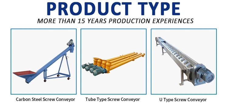 Stainless Steel Hopper Tubular Screw Conveyor