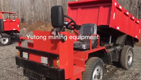 Carro de minería con tracción en las 4 ruedas de China, estilo de descarga lateral, carro de minería de cuatro ruedas para el proyecto de minería, equipo de minería de China