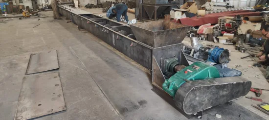 Pequeño transportador de tornillo sin eje resistente a altas temperaturas para cenizas de calderas