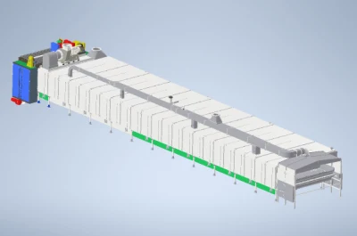 Elastómero termoplástico SEBS/Sbs/NBR Máquina secadora de banda transportadora calentada por vapor de caucho